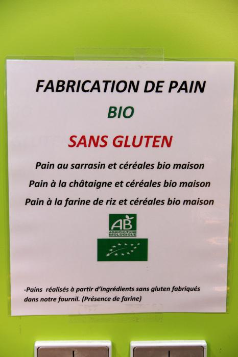 Fabrication de pain bio sans gluten