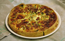 QUICHE chèvre épinard